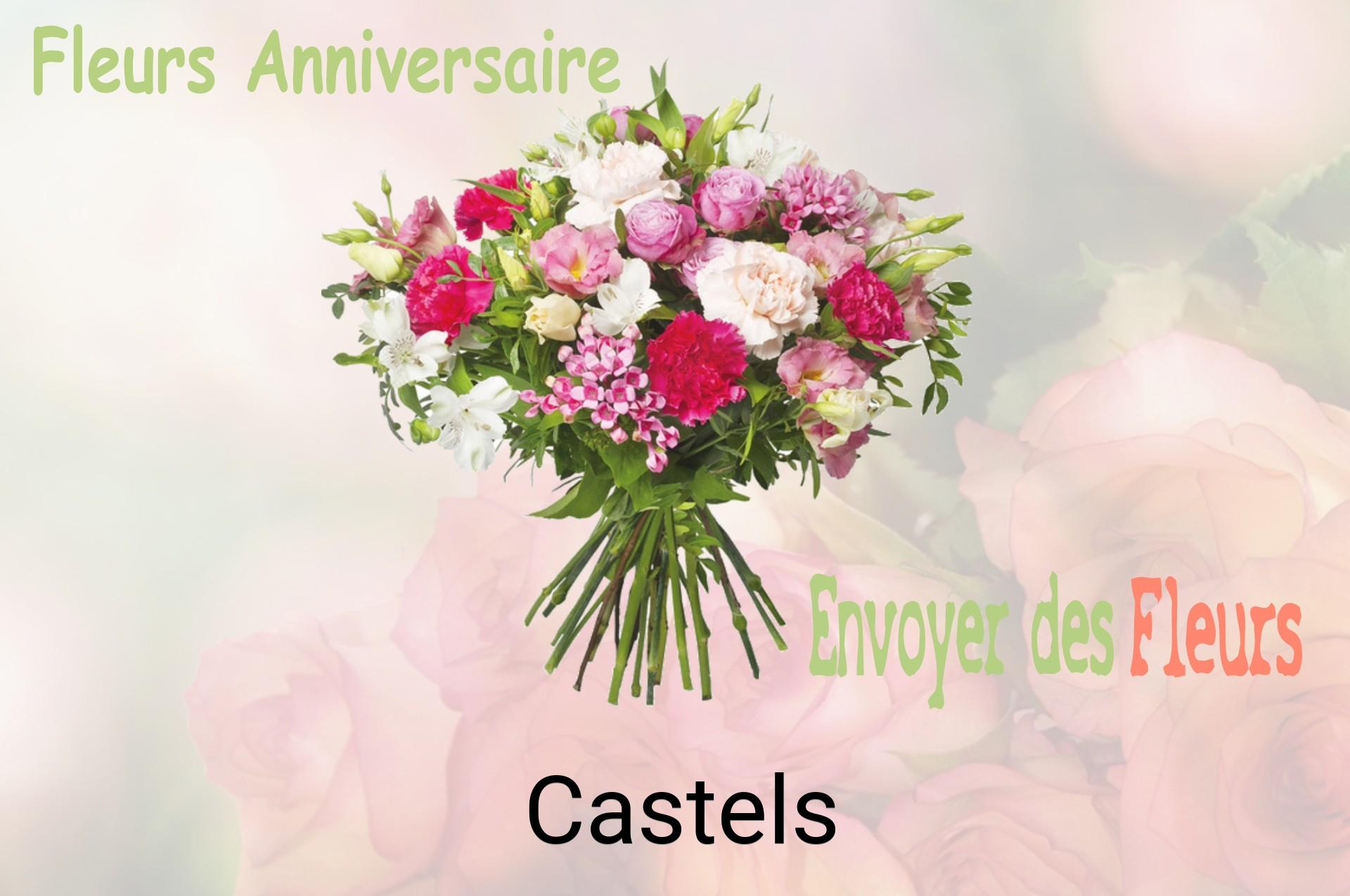 Bouquet de fleurs d’anniversaire livré à Castels
